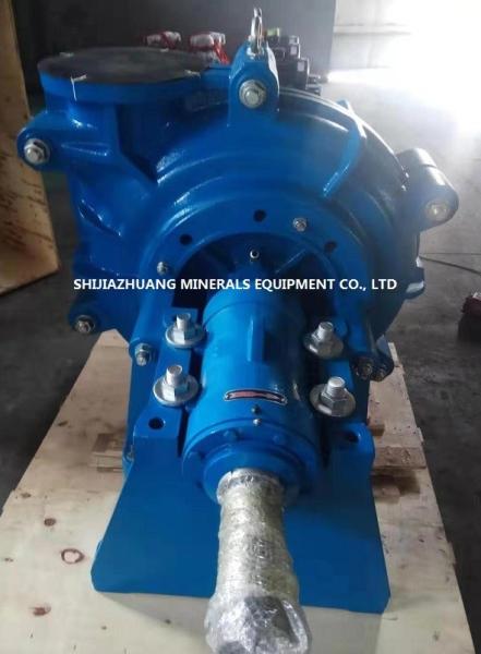 Cyclone Feed Heavy Duty Slurry Pump Metal Lined Ral5015 With Red Prime Oxider