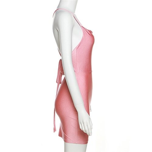 Весна одеяния 2023 таможен OEM maufactory и краткость новой моды женщин лета безрукавная   v - платье шеи