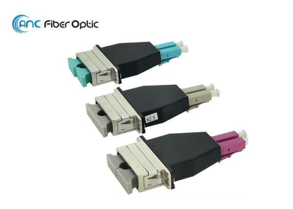 SC Female To LC Male Fiber Optic Adapters Low Insertion Loss In Simplex / Duplex Shape
