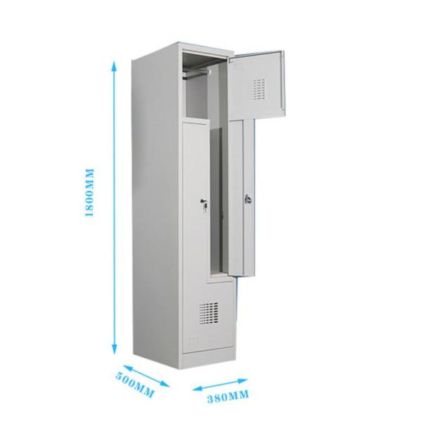 Steel Military Wardrobe Locker Office Vertical Two Person Steel Locker Wardrobe