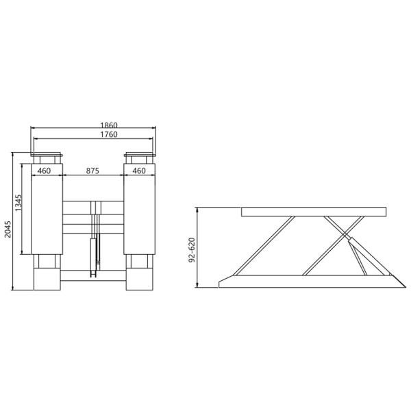 Электрический автоматический низкий уровень подъема стоянки Ссиссор подъем емкость 2.2кв 2 тонн автоматическая открывает