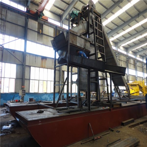 JC-3000 Ladder Winch Bucket Chain River Sand Dredger 400m3/h Output