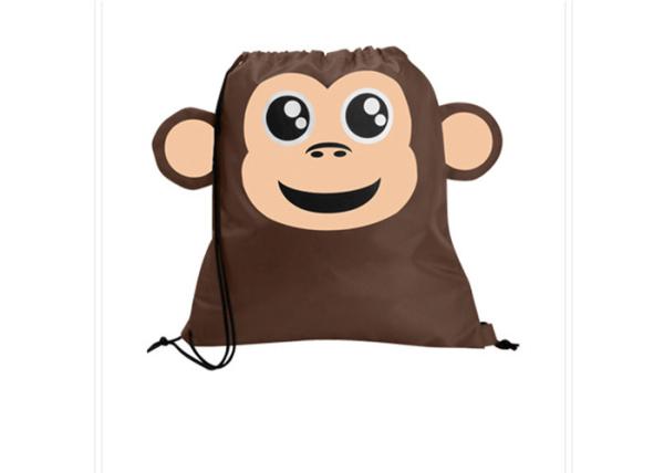 Monkey Childrens Drawstring Backpack 190T Childrens Draw String Bag