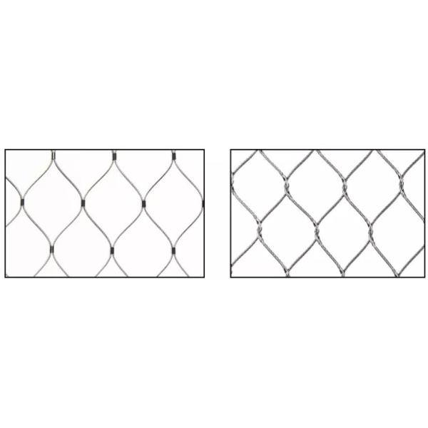 316 Bridge Stair Railing Safety Net Knotted Black Oxide Architectural Metal Mesh