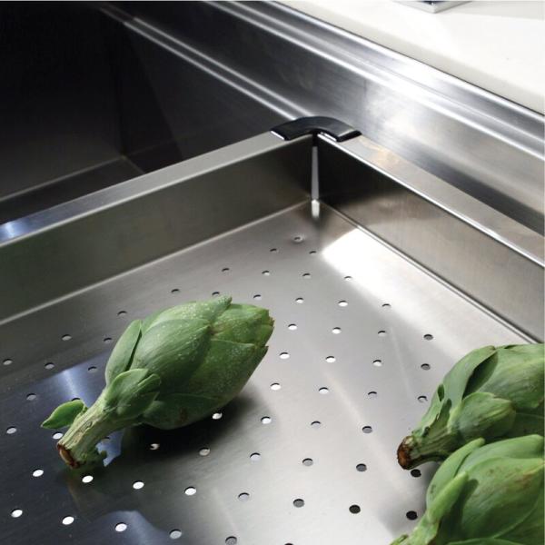 Silver Stainless Steel Matt Black Undermount Sink With Drainboard 1.2mm