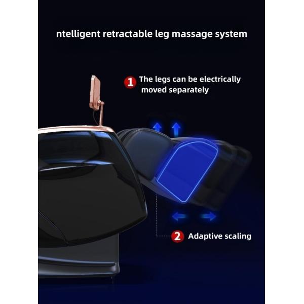 Full Body Electric Massage Chair Adjustable Height Salon Furniture Multifunctional Bed Relax Recliner