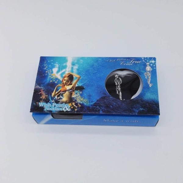 DIY Wish Pearl Necklace Gift Box With Mermaid Shaped Cage Pendant
