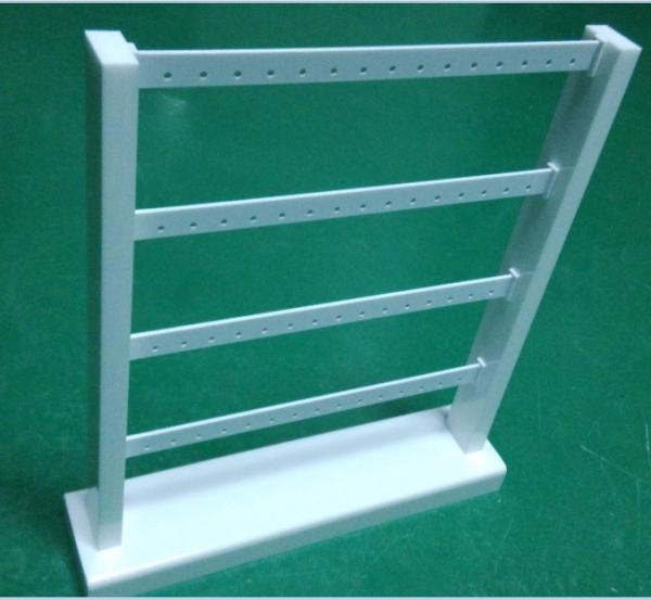 Acrylic Earring Display Stand White Jewellery Stand Rack with 4 Tiers for Drop Earring