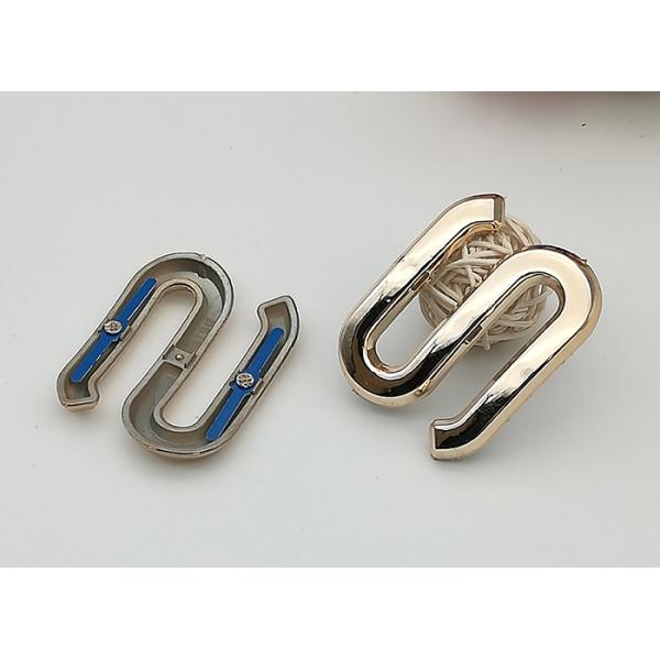 S Letter Plastic Shoe Buckles , Small Shoe Buckles For Gifts Ladies Shoe