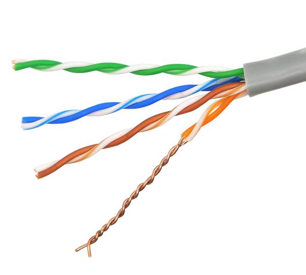 Indoor Cat6 Ethernet Cable 1000ft Per Box 4 Pair 23awg Utp Bare Copper