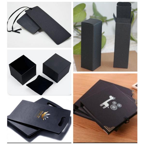 110g 250g 350g Solid Black Paper Board For Book Cover 750mm Roll