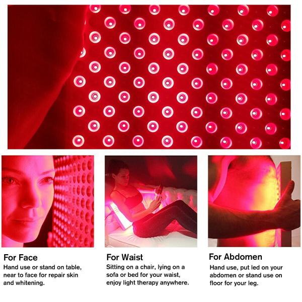1500W Red Led Light Therapy Panel Device Skin Care 660 nm 850 nm