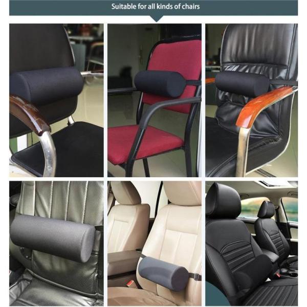 Office Chairs and Car Seats Lumbar Support Pillow with Breathable Mesh Fabric Cover