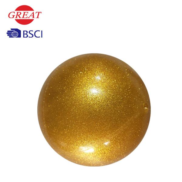 19cm Gloden Rhythmic Gymnastics Ball , PVC Pastorelli Ball Anti Blast