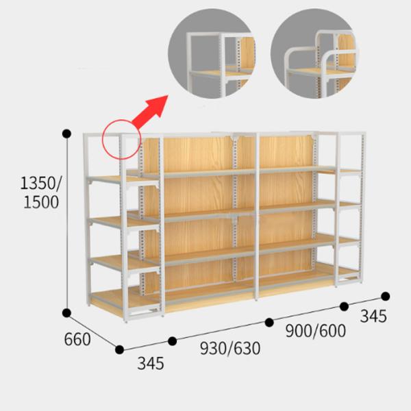 Customized Pharmacy Supermarket Storage Rack with 380kg Capacity and Light Duty Style