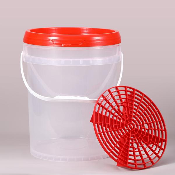 26 см песчаный фильтр решетка Автомобильный стиральный инструмент PP 20L 5 галлон пластиковый ведро с крышкой гамма