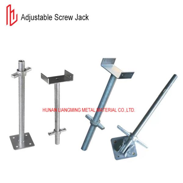 Q235 Adjustable Screw Jack Base Galvanized / Painted Scaffolding Screw Jacks