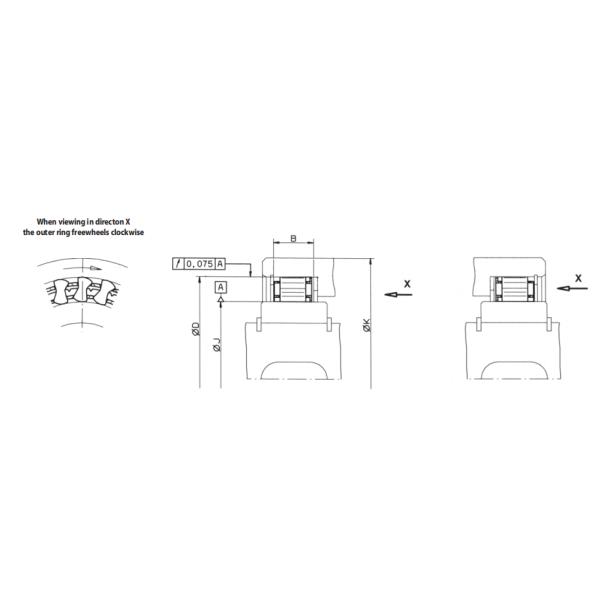 BWX 133339 Freewheel Bearing Sprag Clutch Gcr15 BWX Series 49.721x66.383x13.5MM