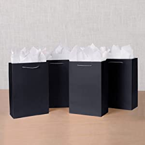 Foldable Gift Recycled Grocery Romotional Printed Gift Paper Bag Luxury Matte White Paper Bags with Handles Perfect for