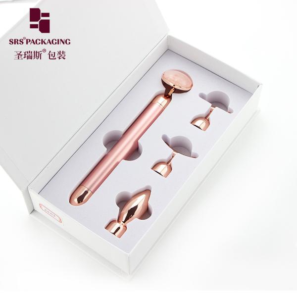 cosmetic packaging luxury jade massage head vibrator electric beauty bar