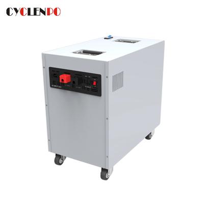Portable 48V LiFePO4 Battery AC 220V DC 5kwh Solar Portable Power Bank Station