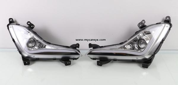 Hyundai Elantra 2014-2016 LED DRL day time running lights driving daylight