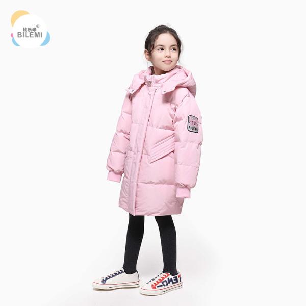 Clothing Wholesale Children Warmest Down Filled Jackets Pink Kids Clothes Winter Coats Kids Girls