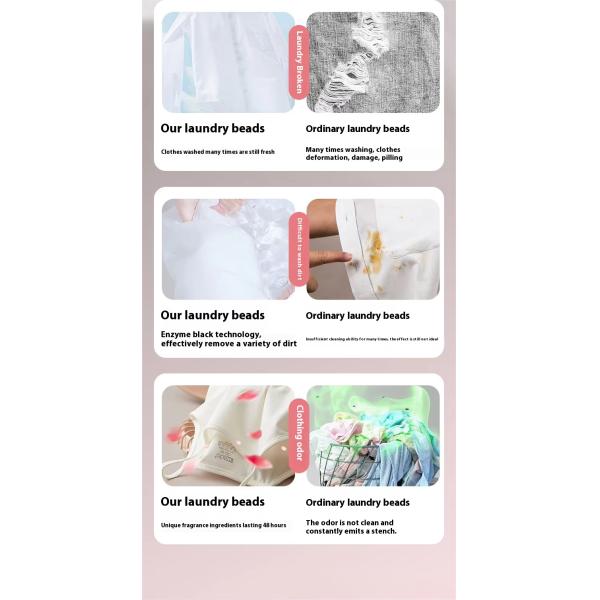 4 In 1 OEM ODM Eco Friendly Natural Washing Liquid Capsules Laundry Detergent Pods