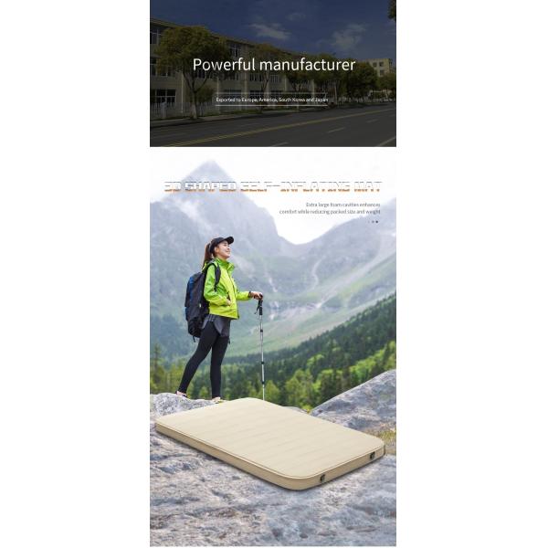 Mat de fromage camping matelas pneumatique automatique à air éponge épaissie camping en plein air