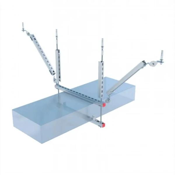 Earthquake Longitudinal Seismic Bracing Bracket Galvanized ISO9001