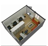 Contenant de bureau portable à l'épreuve du feu