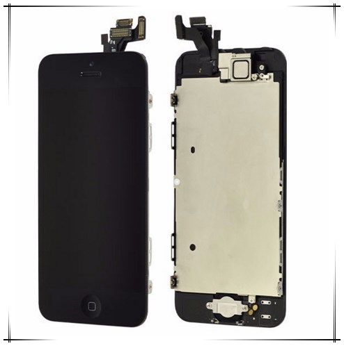 LCD for iphone 5 lcd display touch full screen digitizer+home button+front camera flex cable