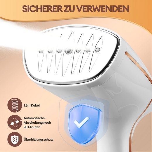 Household Electric Portable Vertical Steamer 3.2L Quick Heat Ironing Clothes for Car & Outdoor Use Travel