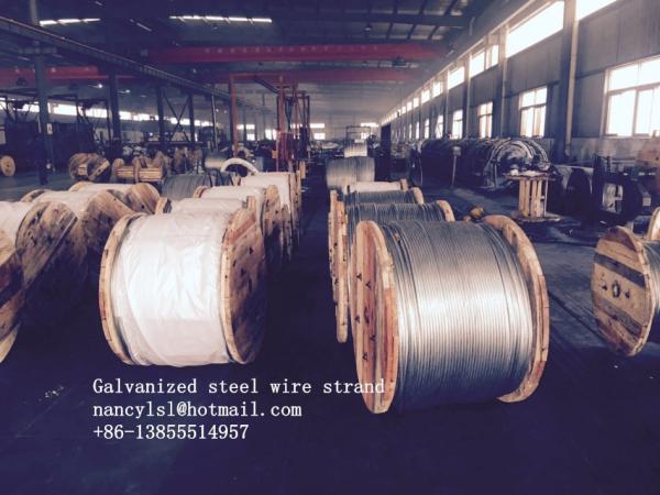 5 16 Inch EHS Galvanized Guy Wire With 150-400g/M2 Zinc Coating , Diameter 1.24~5.50mm