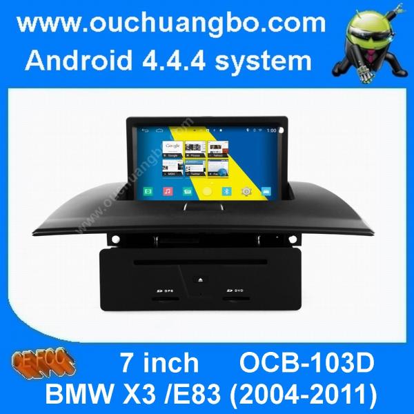 Ouchuangbo car stereo gps radio BMW X3 E83 gps radio S160 platform with BT 4 core 1080P