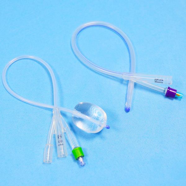 Ce Approved Different Size 8FR-10FR Disposable Medical Two Way Sterile Silicone Balloon Foley Catheter
