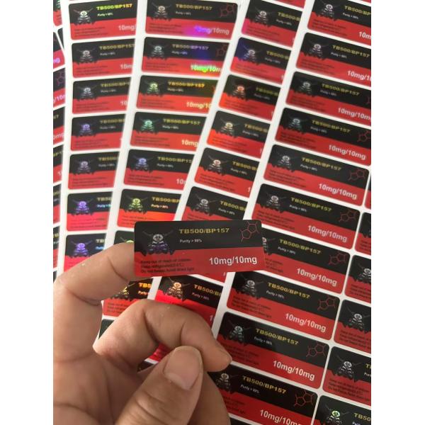 HCG 5000iu 2ml Glass Vial Labels Waterproof Labels with PAPER/PET/PVC Material