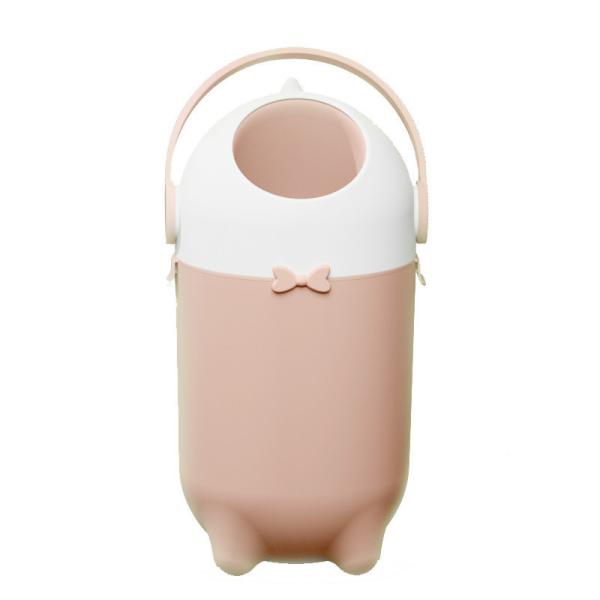 Odor Proof Waterproof Diaper Trash Bin Pink White Black Diaper Garbage Can