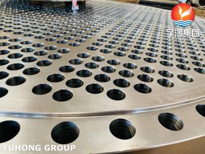 ​​Biofouling-Resistant ASME SB171 C71500 Tube Sheet, UT Tested for Desalination Condensers
