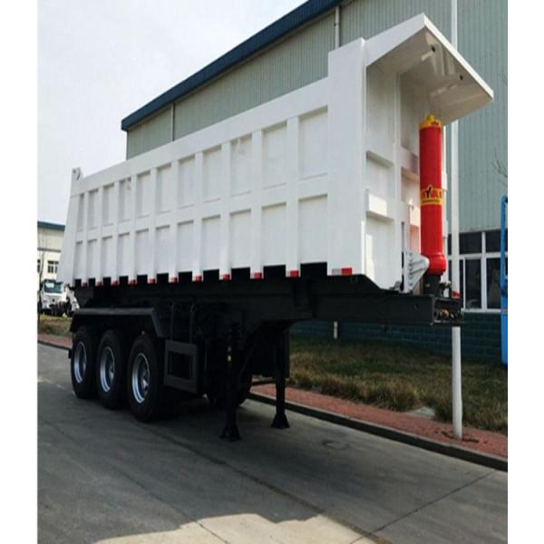 Устойчивый 3/4 оси 50тон 45 Cbm Задней Дэмп-Трактор Tipper полуприцеп с тяжелым цилиндром Более сильная грузоподъемность