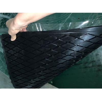 Folha de retardamento de Diamond Groove Rubber Pulley Lagging da polia do transporte de correia do teste padrão de desenhos em espinha
