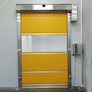 0.8-2.0mm Stainless Steel PVC Industrial High Speed Door For Heavy Industrial Plant Operations