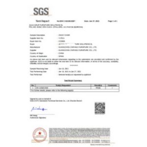 GUANGZHOU ZHIFANG FURNITURE CO.,LTD. Certifications