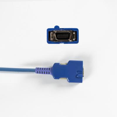 C-オビディアン N-ellcor パルスオキシメーターケーブルのための半完成品 SpO2センサー 3M 100g 体重とDB 14ピン紫色接続器