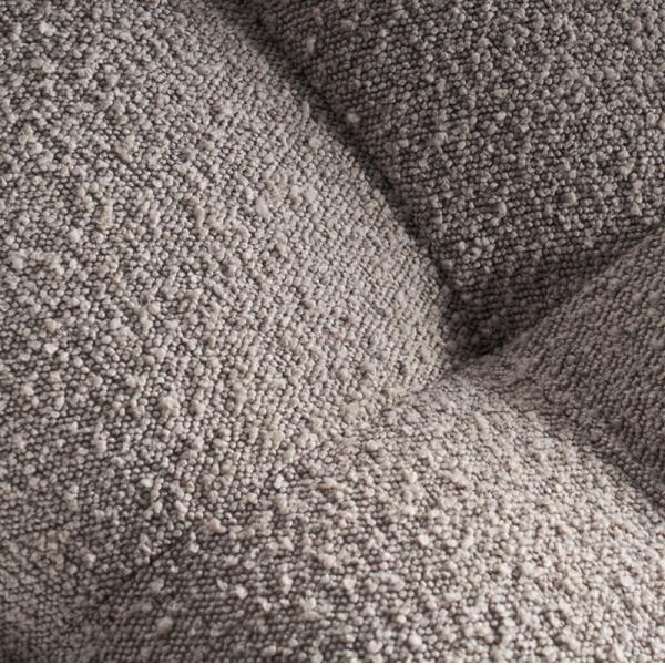 BN Puff Cotton Milk Oil Style Furniture Fabric Sofa Chair Nordic Lamb Wool Straight Row Three Seat Soft Sofa