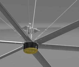 Customizable Industrial Ceiling Fans with Gearbox Motor or Pmsm Motor for