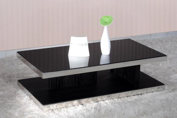 Modern Living Room Furniture,Stainless Steel Frame with Tempered Glass Coffee/Cocktail Table,End Table,Sofa Table