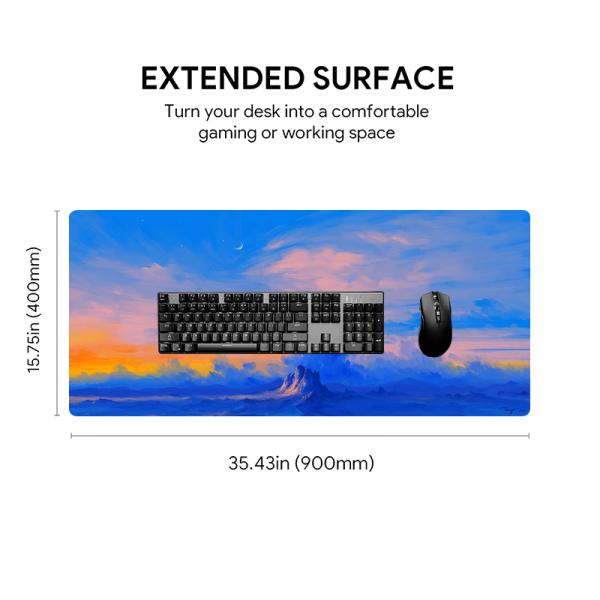 Non-slip Natural Rubber Base XYDAN Customized Mouse Pad for Office Felt Desk Mat