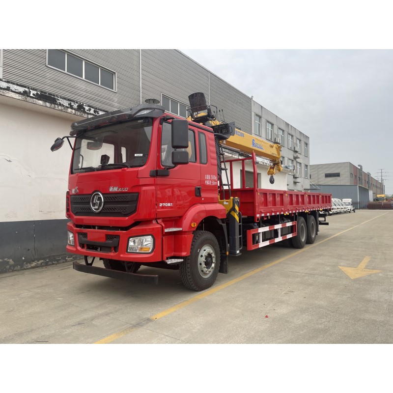Hydraulic Truck Mounted Crane Shacman M3000 14ton 16ton Construction Service Truck Crane