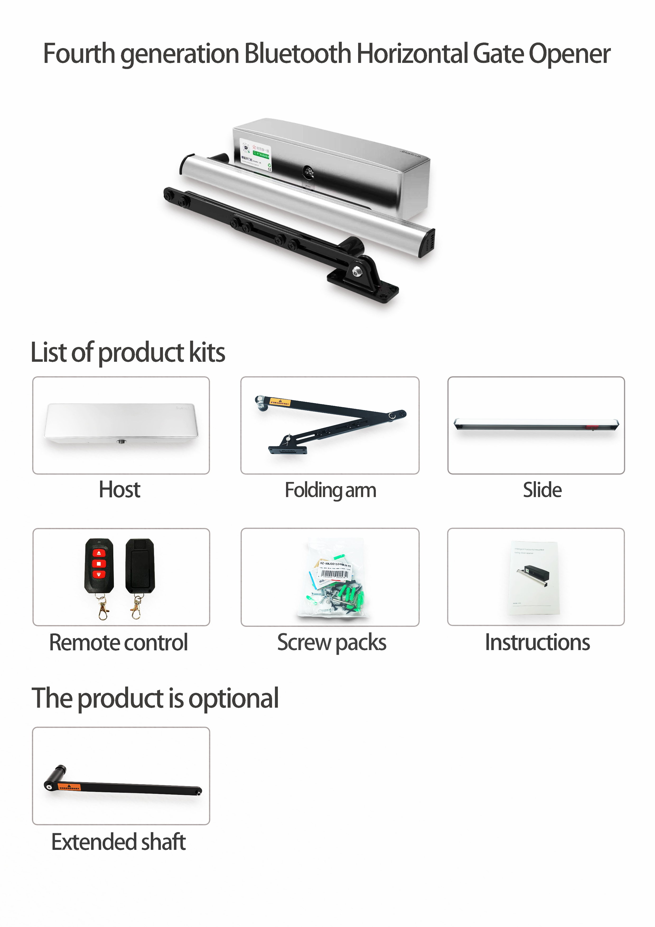 Automatic Swing Door Opener Low Energy Rotary Door Operator For Offices
